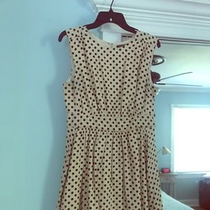 Polka dot fit and flare dress